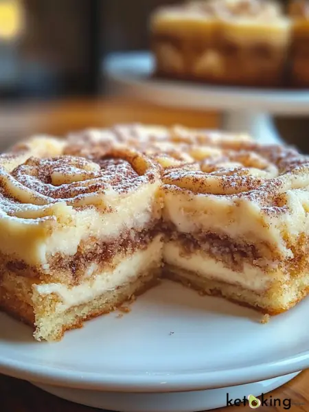 Keto Cinnamon Roll Cake